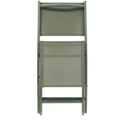 Lot de 4 chaises de jardin pliante ESSENTIA Vert laurier