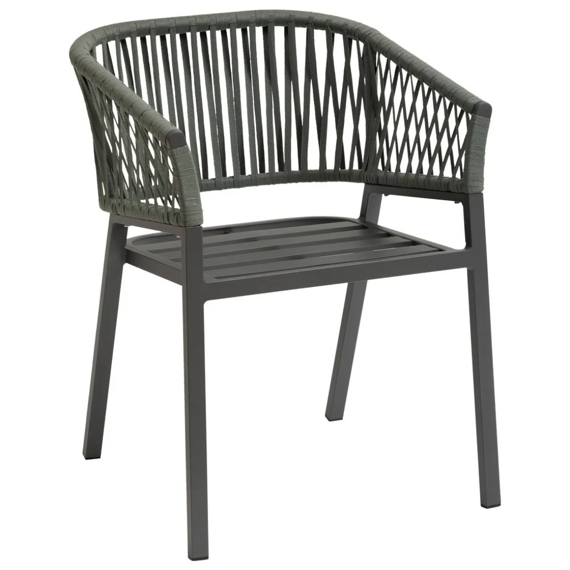 Lot de 2 fauteuils de jardin ORIENGO Olive & Graphite