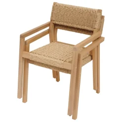 Lot de 2 fauteuils TEMEIRA Acacia