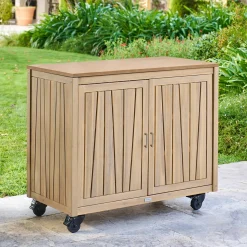Module 2 portes à roulettes pour cuisine d'été LODGIA Beige