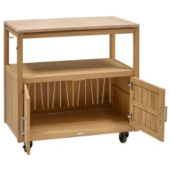 Module 2 portes à roulettes pour cuisine d'été LODGIA Beige
