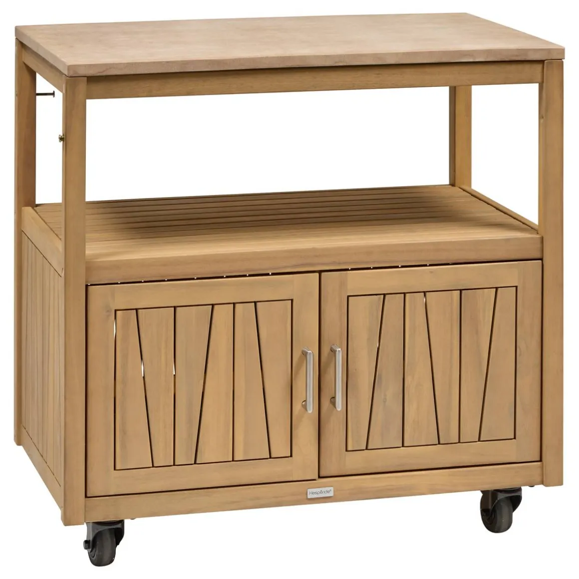 Module 2 portes à roulettes pour cuisine d'été LODGIA Beige