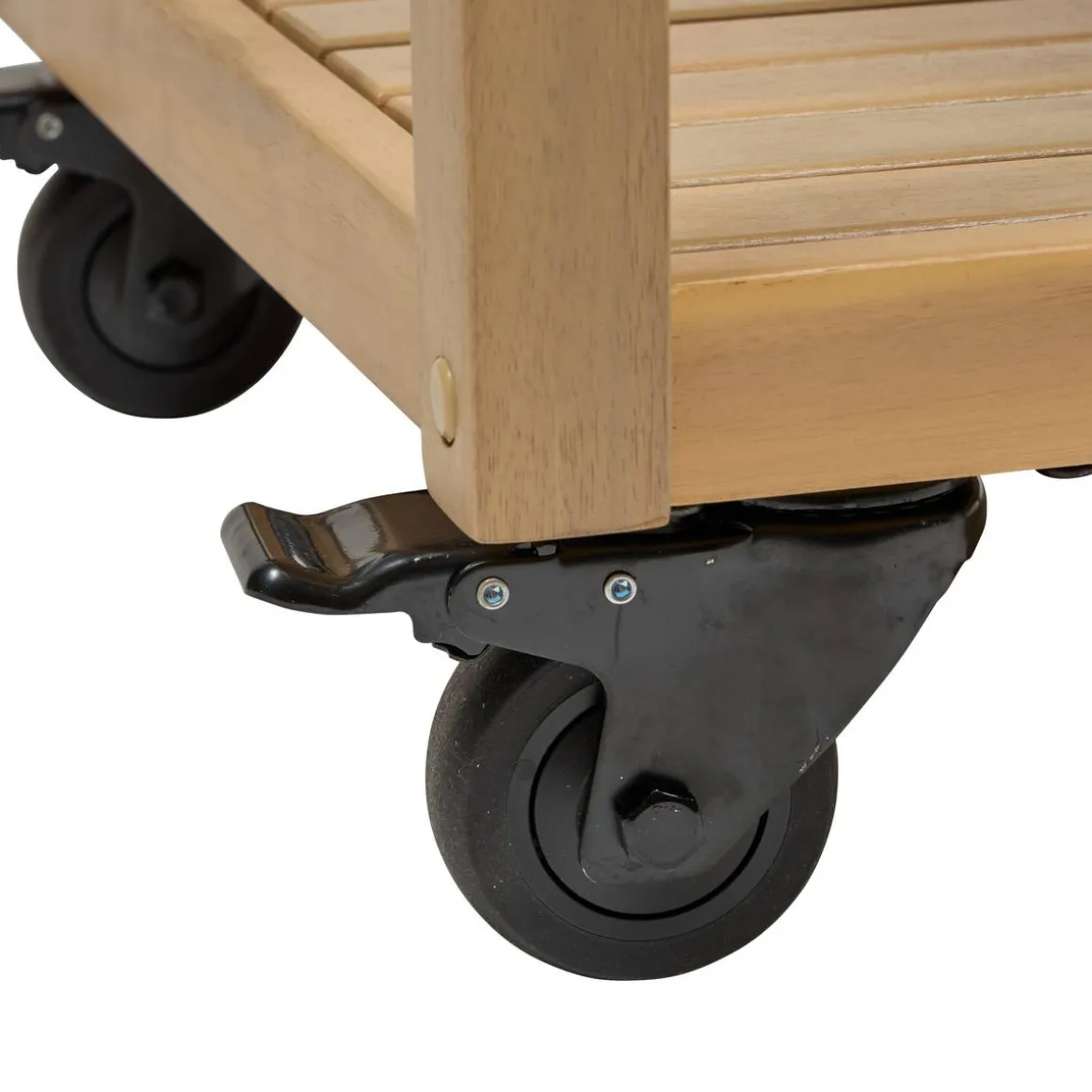 Module à roulettes avec étagères pour cuisine d'été LODGIA Beige