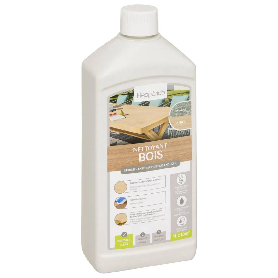 Nettoyant pour bois exotique