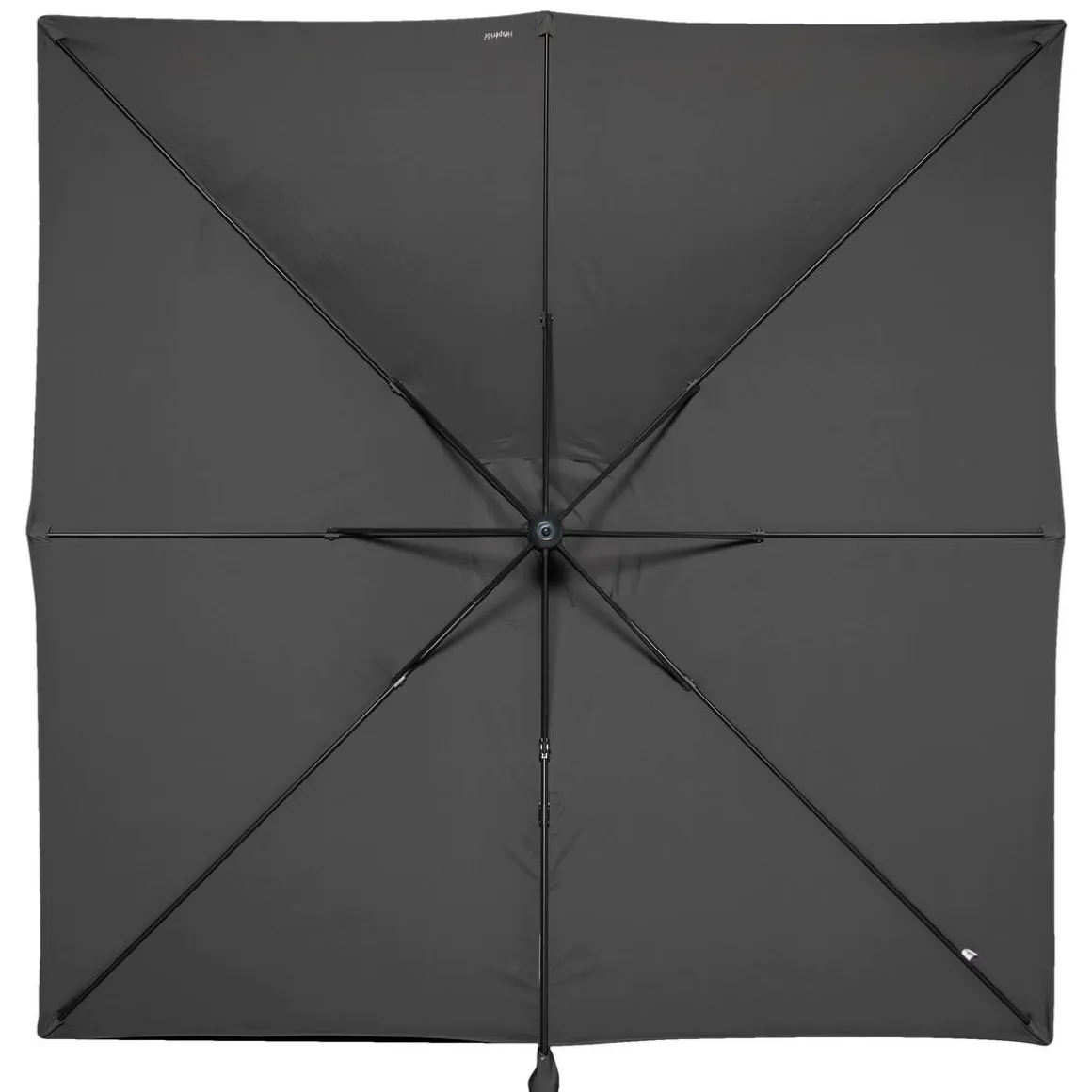 Parasol déporté carré CAYO Ardoise & Anthracite