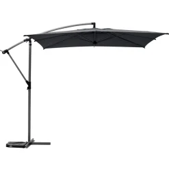Parasol déporté carré inclinable MANOA Ardoise