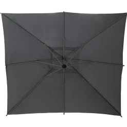 Parasol déporté carré inclinable MANOA Ardoise