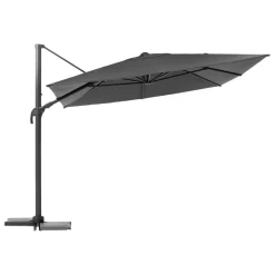 Parasol déporté carré inclinable MELHIA Anthracite / Graphite