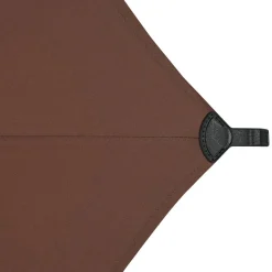 Parasol déporté carré MANOA Acajou