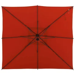 Parasol déporté carré MANOA Ambre