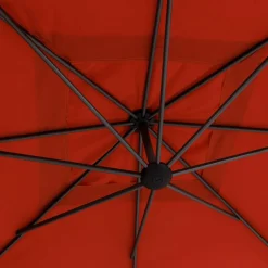 Parasol déporté carré MANOA Ambre