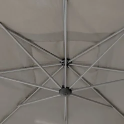 Parasol déporté carré MANOA Taupe