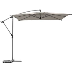 Parasol déporté carré MANOA Taupe