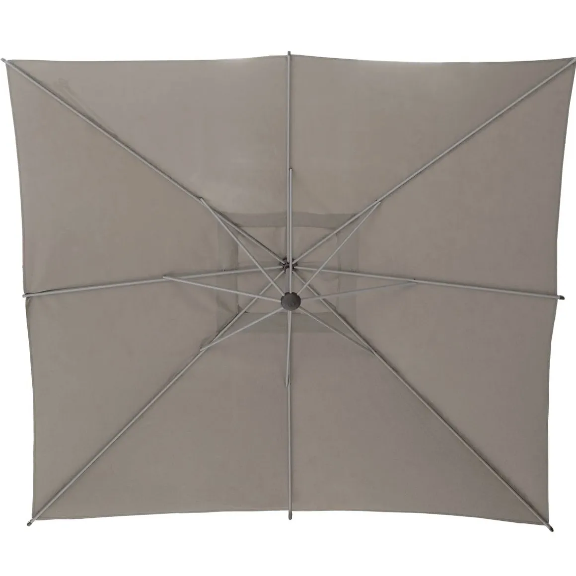 Parasol déporté carré MANOA Taupe