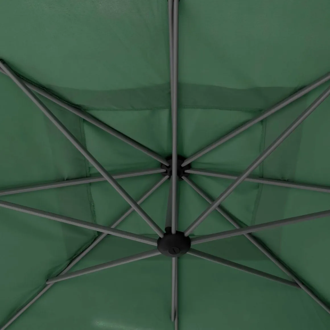 Parasol déporté carré MANOA Vert olive