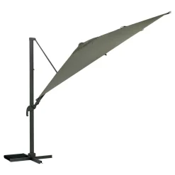 Parasol déporté rectangulaire inclinable MELHIA Vert laurier