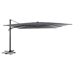 Parasol déporté rectangulaire inclinable MELHIA Anthracite