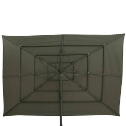 Parasol déporté rectangulaire inclinable MELHIA Vert laurier