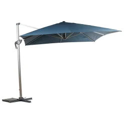 Parasol déporté rectangulaire ÉQUADOR Pétrole