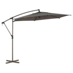 Parasol déporté rond MANOA Café
