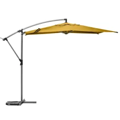 Parasol déporté rond MANOA Jaune moutarde