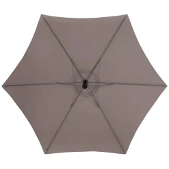 Parasol déporté rond MANOA Taupe