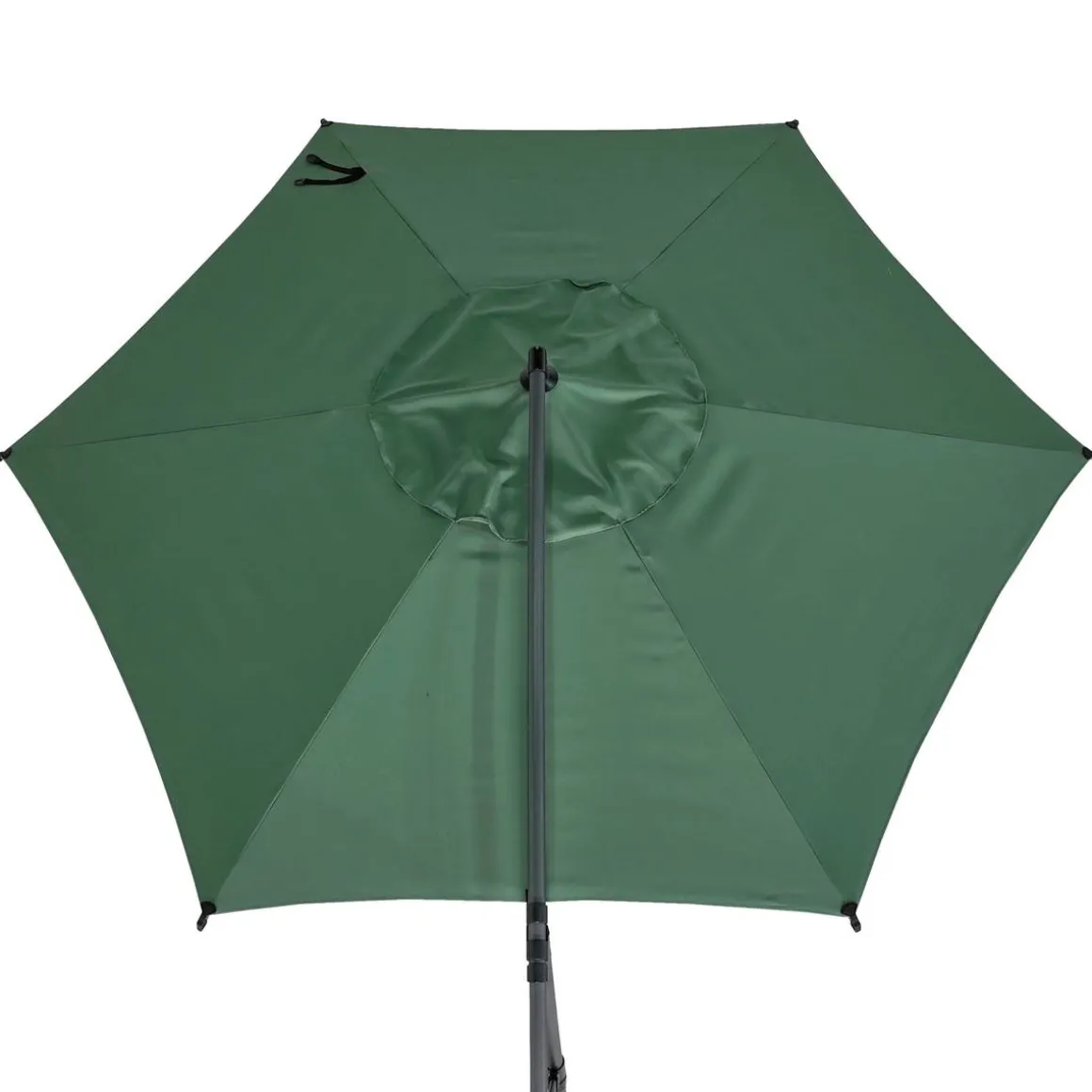 Parasol déporté rond MANOA Vert olive / Graphite