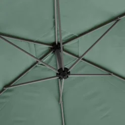 Parasol déporté rond MANOA Vert olive