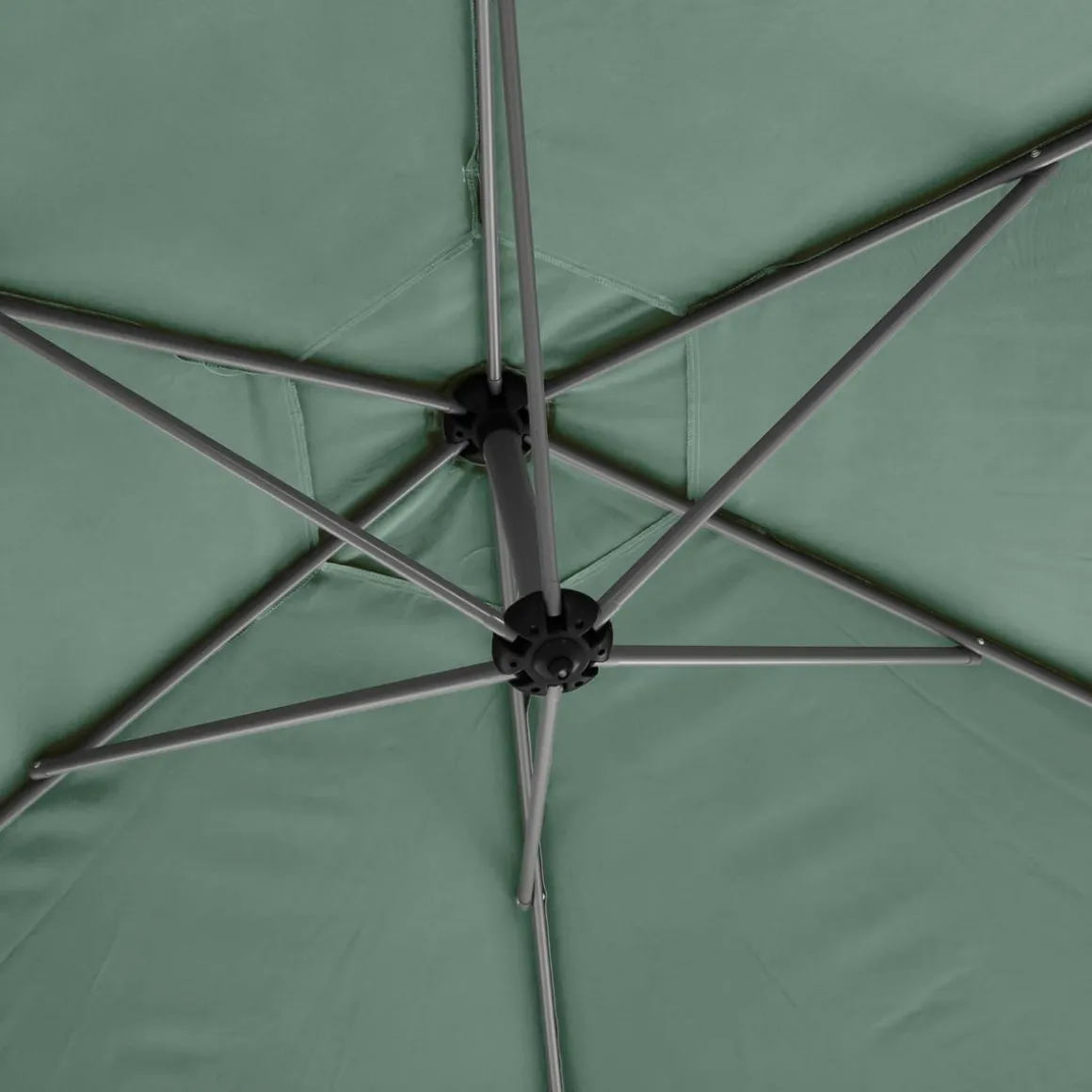 Parasol déporté rond MANOA Vert olive