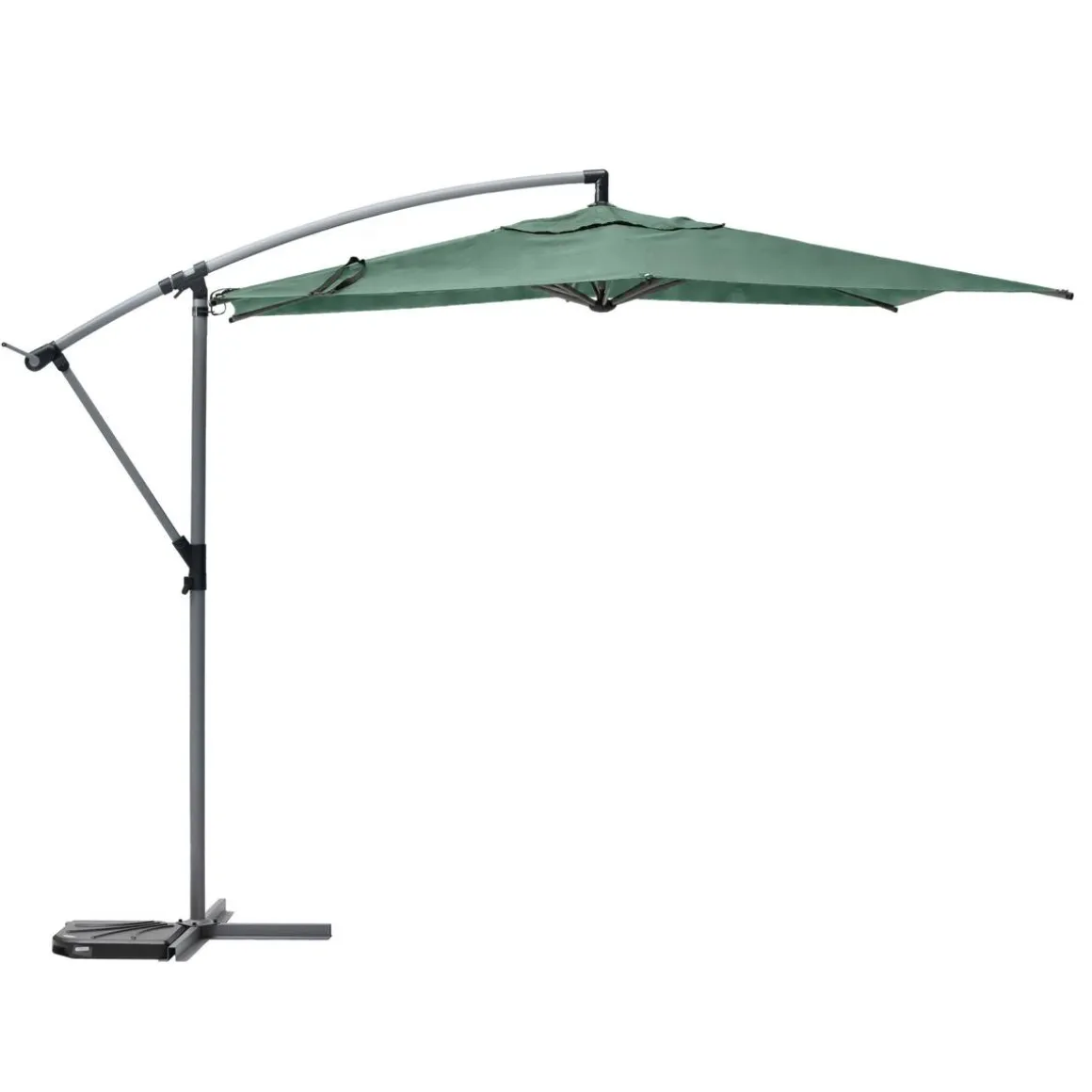 Parasol déporté rond MANOA Vert olive
