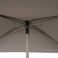 Parasol droit carré inclinable SOYA Café