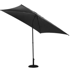 Parasol droit carré inclinable SOYA Ardoise