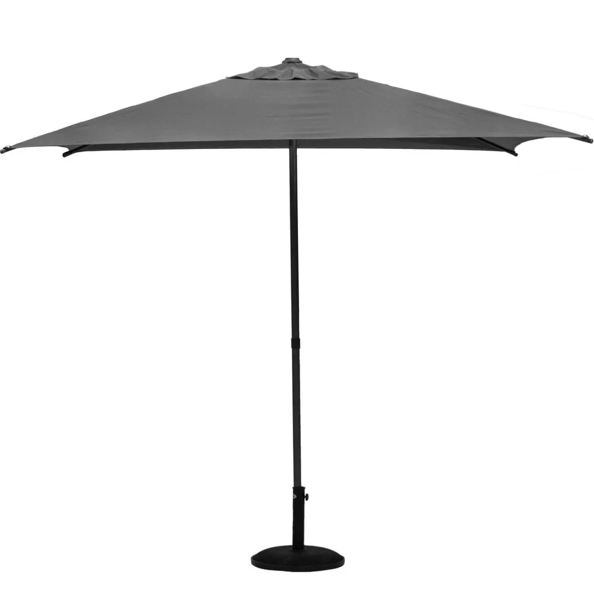 Parasol droit carré inclinable SOYA Ardoise