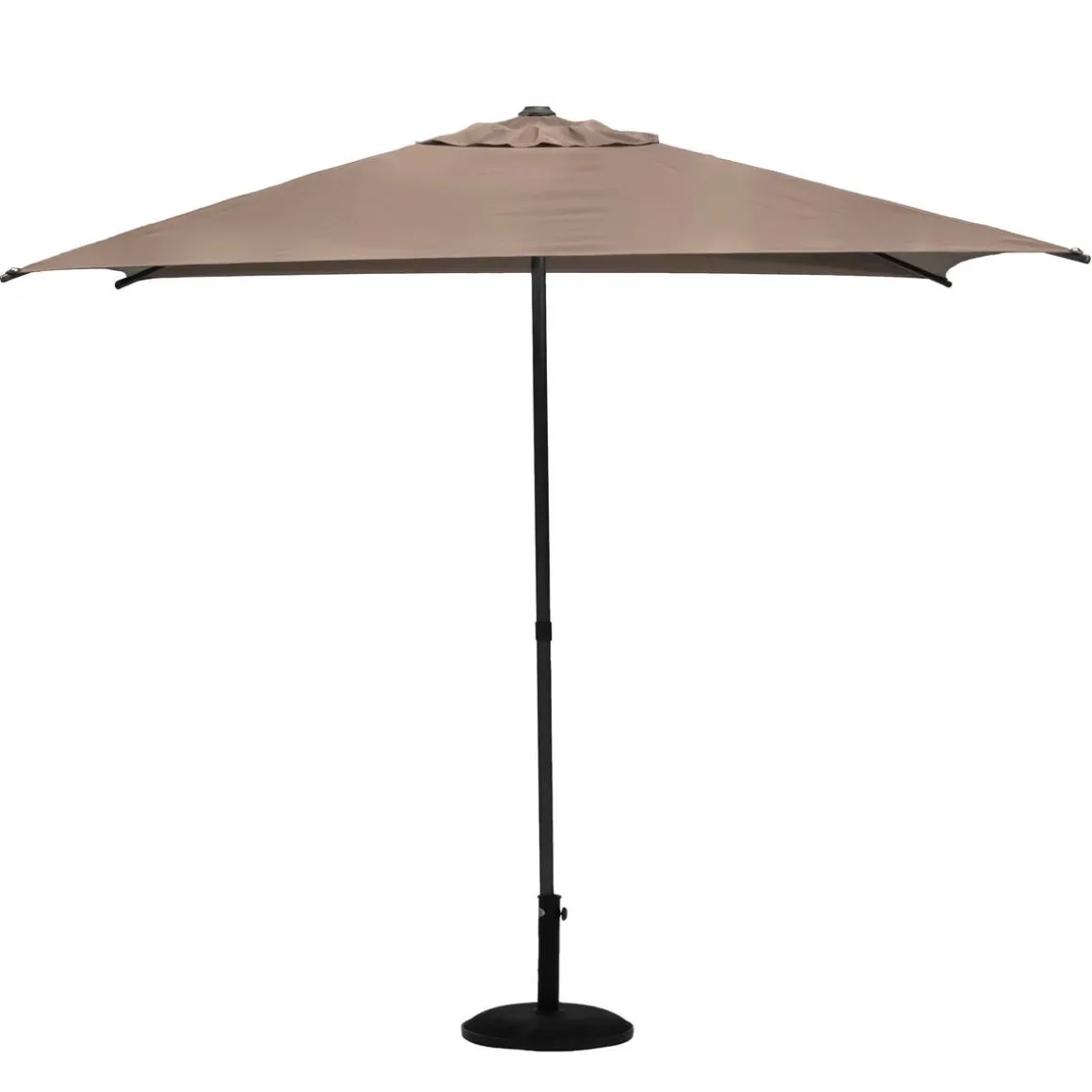 Parasol droit carré inclinable SOYA Taupe