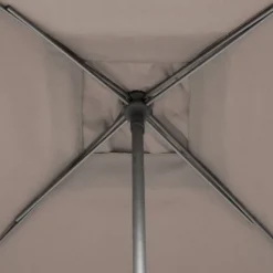 Parasol droit carré inclinable SOYA Taupe