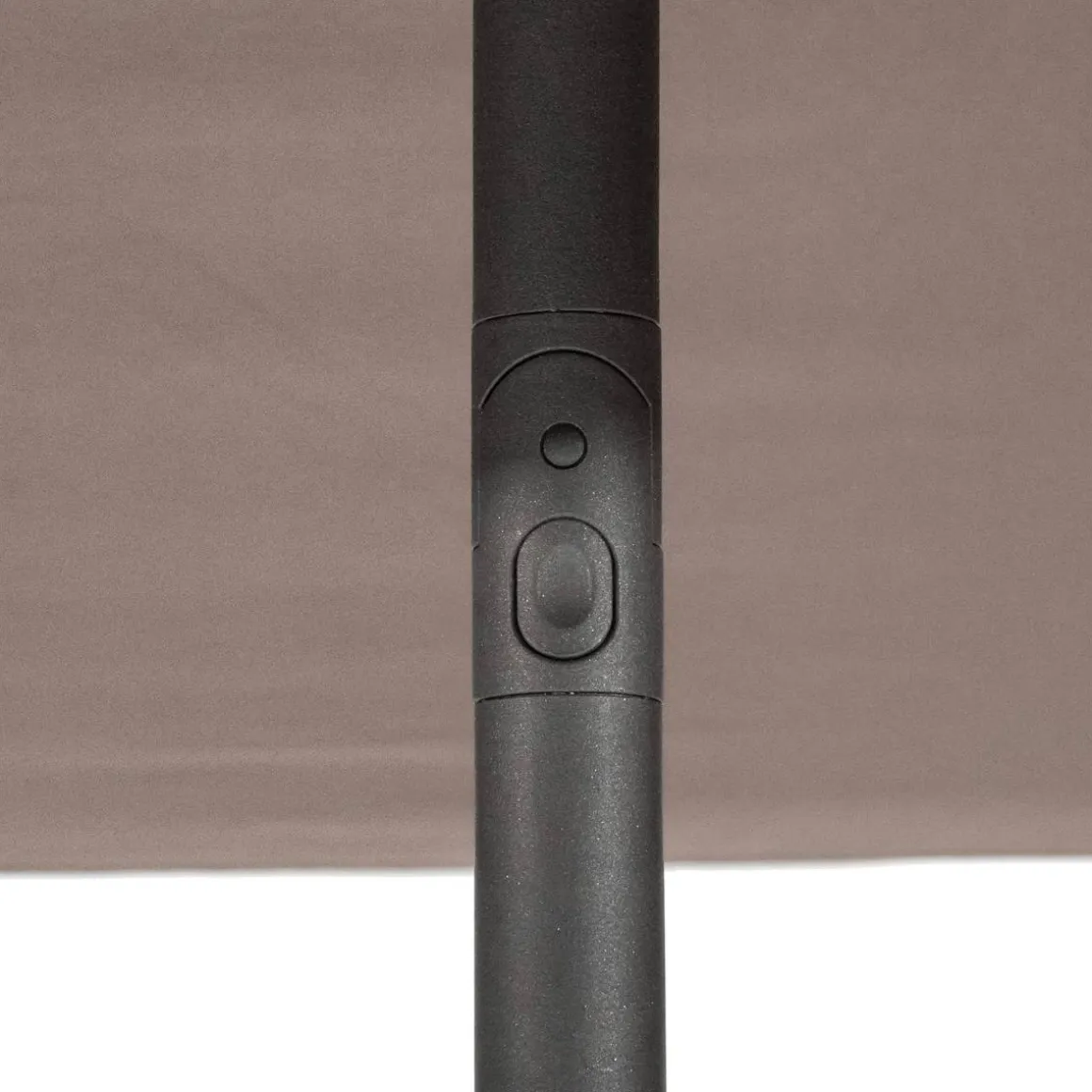 Parasol droit carré inclinable SOYA Taupe