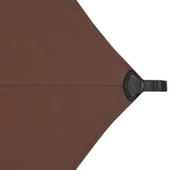 Parasol droit carré inclinable SOYA Acajou
