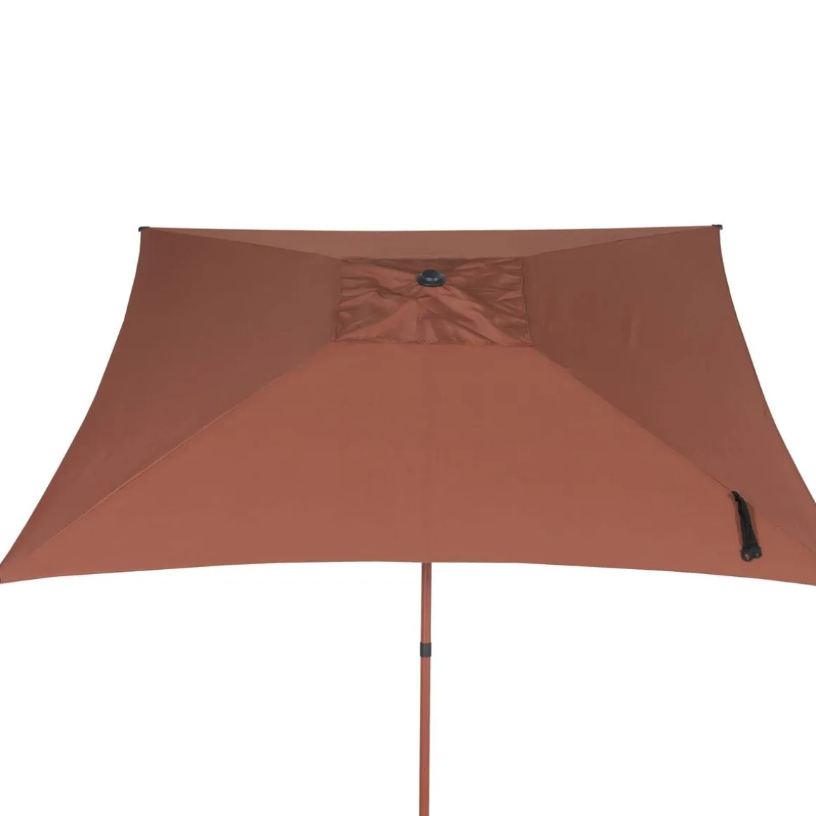 Parasol droit carré inclinable SOYA Acajou