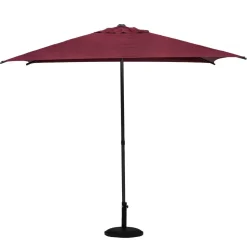 Parasol droit carré inclinable SOYA Bordeaux