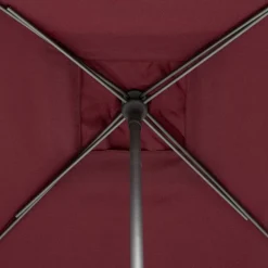 Parasol droit carré inclinable SOYA Bordeaux