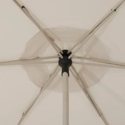 Parasol droit carré inclinable SOYA Argile / Blé