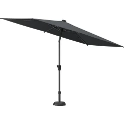 Parasol droit rectangulaire inclinable LOOMPA Ardoise