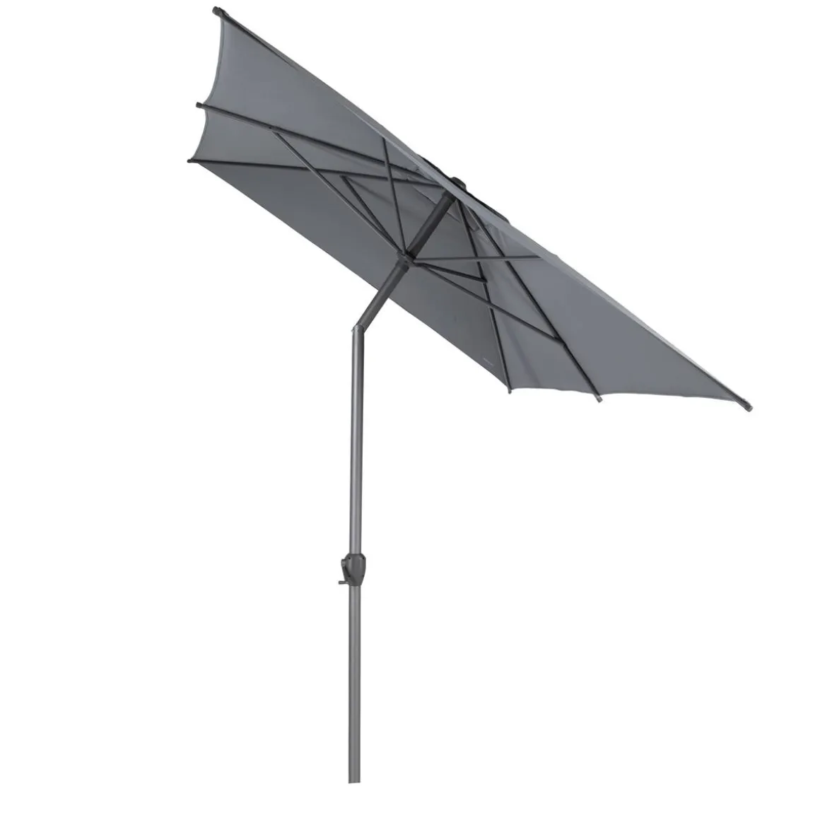 Parasol droit rectangulaire inclinable LOOMPA Ardoise