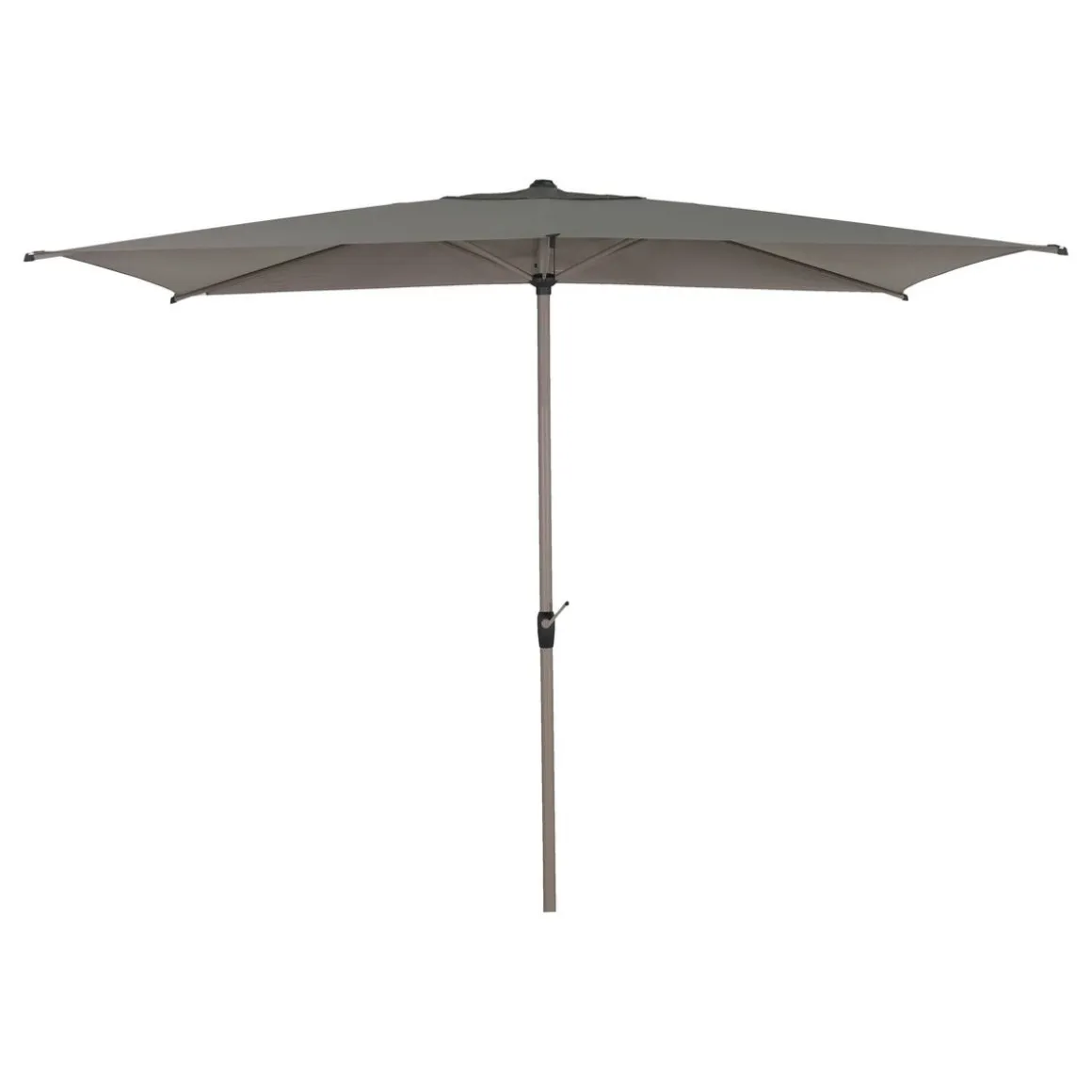 Parasol droit rectangulaire inclinable LOOMPA Café