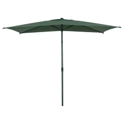Parasol droit rectangulaire LOOMPA Vert olive / Graphite