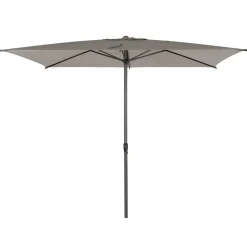 Parasol droit rectangulaire inclinable LOOMPA Taupe