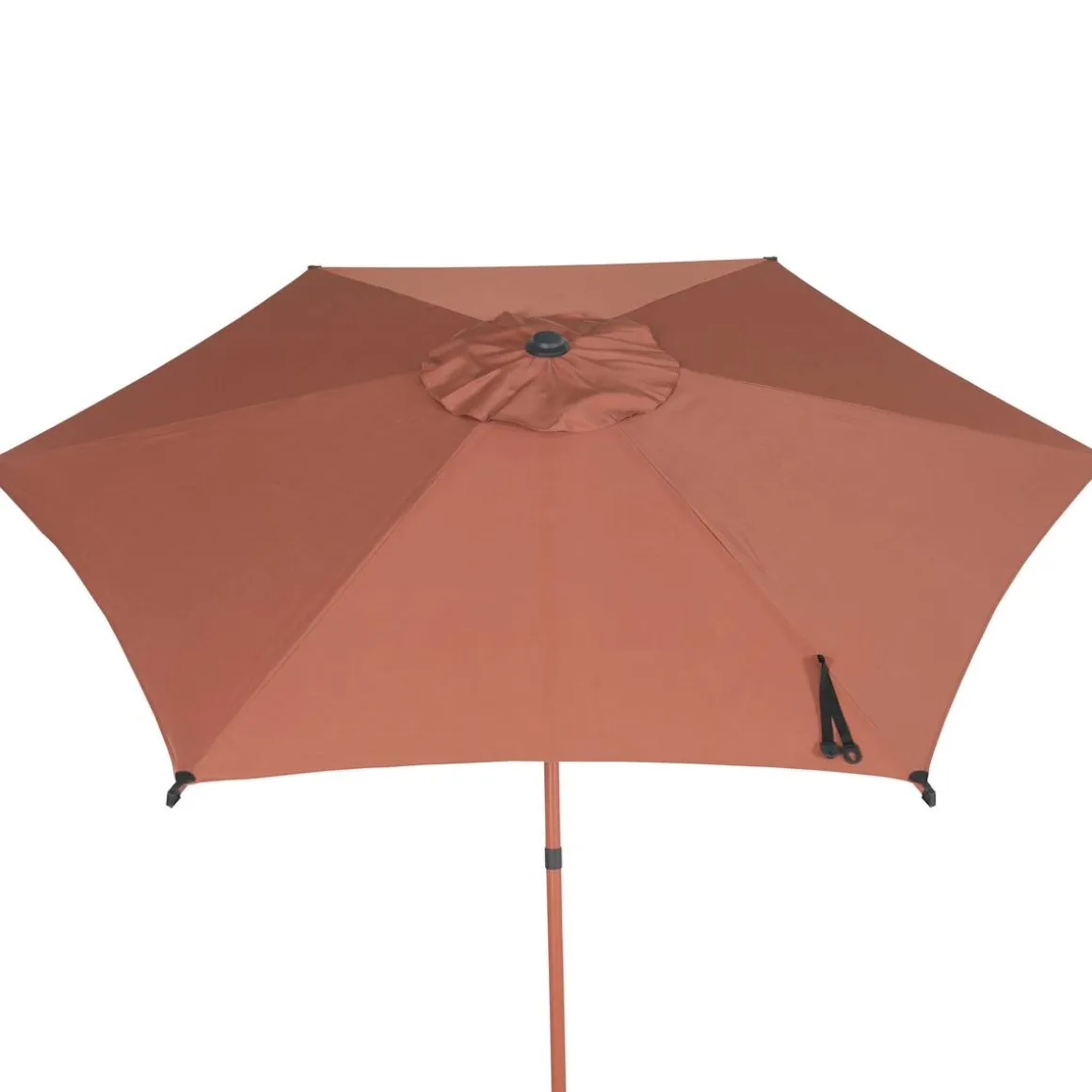 Parasol droit rond inclinable SOYA Acajou