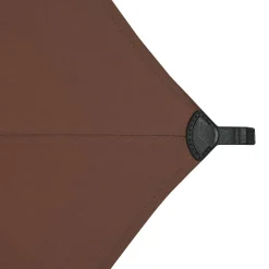 Parasol droit rond inclinable SOYA Acajou