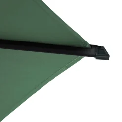 Parasol droit rond inclinable SOYA Vert olive / Graphite