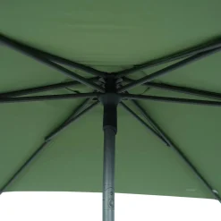 Parasol droit rond inclinable SOYA Vert olive / Graphite